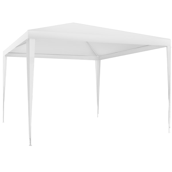 tectake Havepavillon Baraban 3x3m med 3 sidepaneler -  hvid White