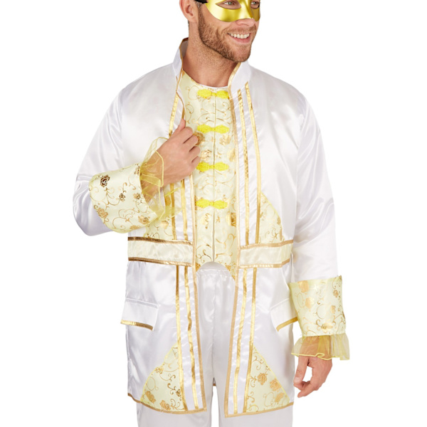 tectake Kejser kostume White M