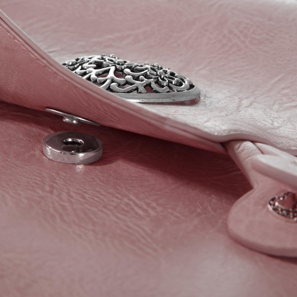 tectake Håndtaske med stor hjerte-dekoration -  lyserød Light pink one size