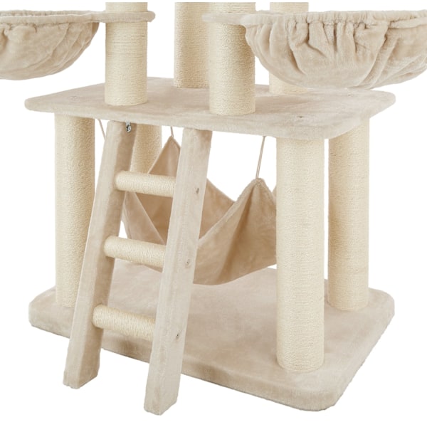 tectake Kradsetræ Gismo -  beige/hvid White