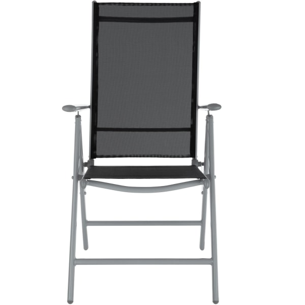 tectake Aluminium havemøbler 8+1 -  lysegrå Light grey