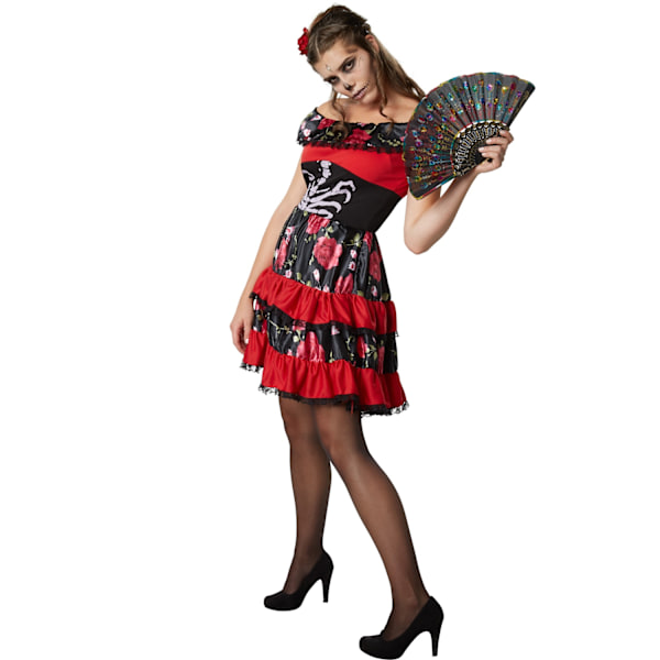 tectake Halloween Señorita kostume Red M