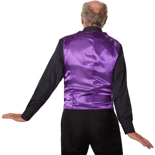 tectake Paillet vest herrer lilla Purple M