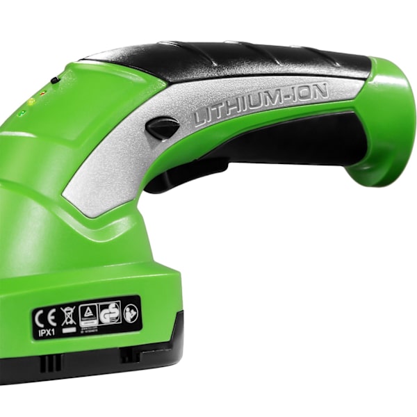 tectake Kombineret hækkeklipper med to hoveder og teleskopstang inkl. 7.2V Li-ion Green