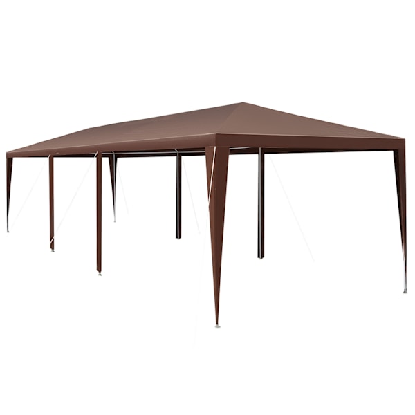 Pavillon Almchalet med aftagelige sidepaneler - 9 m Brown