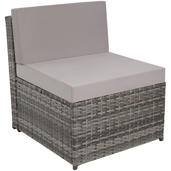 tectake Polyrattan loungesæt Verona -  grå Grey