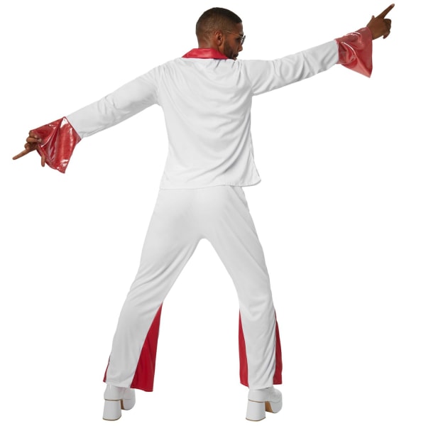 tectake Disco danser kostume White S