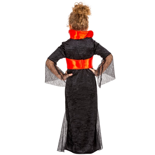 tectake Grevinde Dracula børnekostume Halloween Black 128 (8-10y)