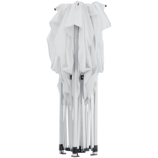 tectake Easy up pavillon Olivia 3x3 m med 4 sidestykker -  hvid White