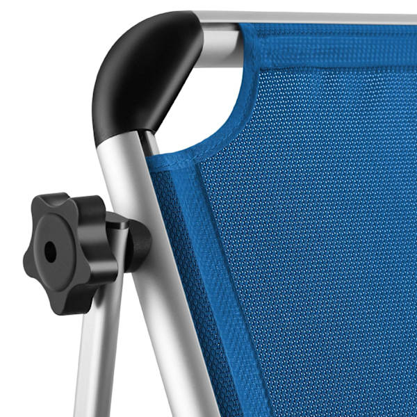 tectake Solseng Aurelie af aluminium, 6-trins -  blå Blue
