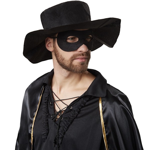 tectake Zorro kostume Black L