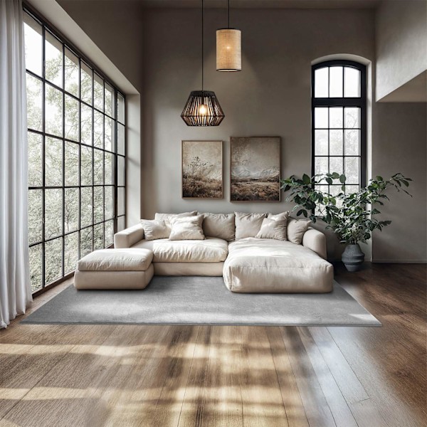 Kortluvet tæppe Soft Zone - grå,160 x 230 cm Grey