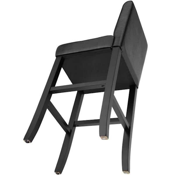 tectake Barstol med ryglæn -  sort Black