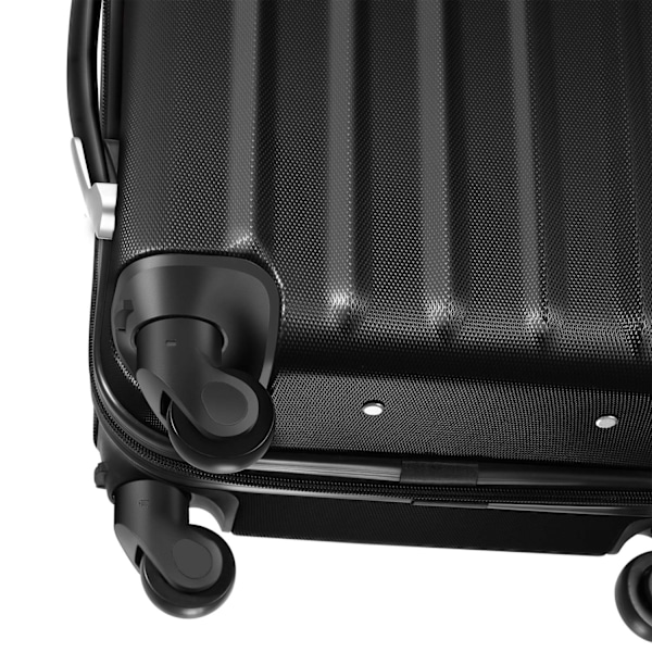 tectake Kuffertsæt hardcase -  sort Black one size