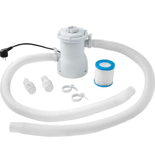tectake Oppusteligt badebassin med pumpe Ø 300 x 76 cm Blue
