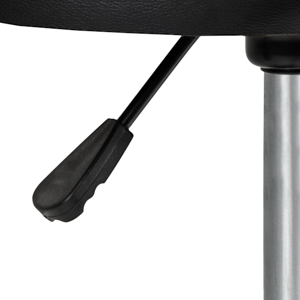 tectake Taburet med hjul -  sort Black