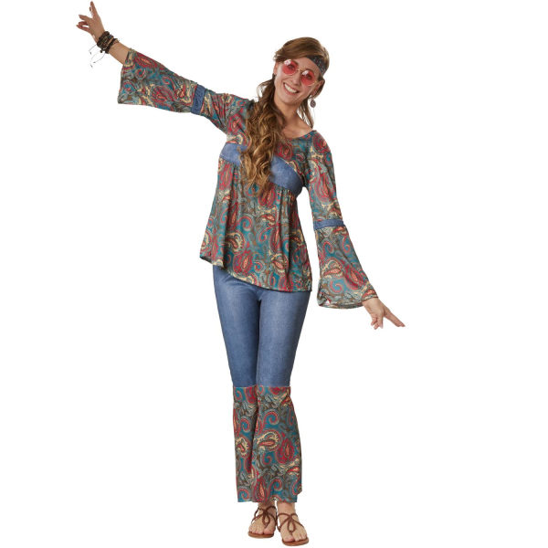 tectake Hippie Girl Harmony kostume MultiColor XXL