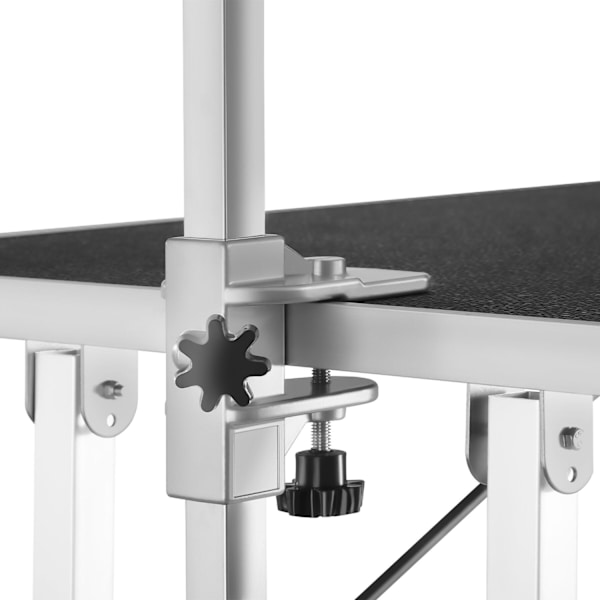 tectake Trimmebord med galge -  sort/hvid White