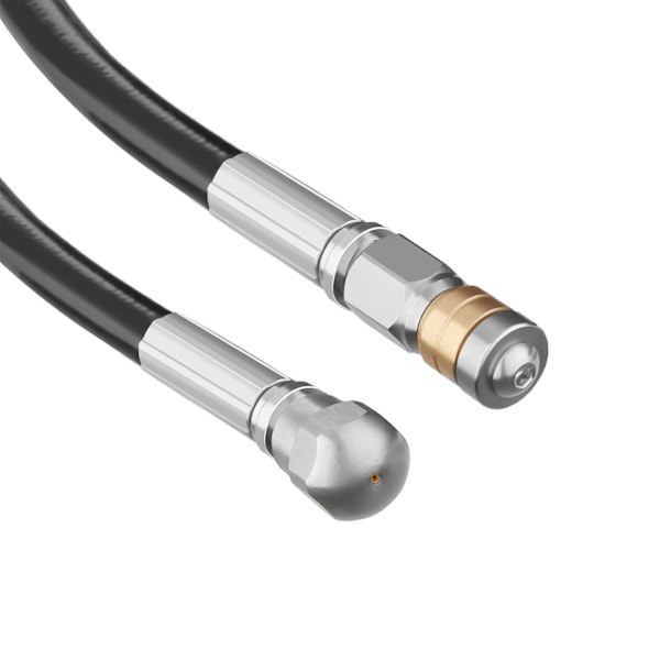 tectake Rørrensning sæt inkl. 2 dyser og 3 adaptere - 30 m 30 m Black
