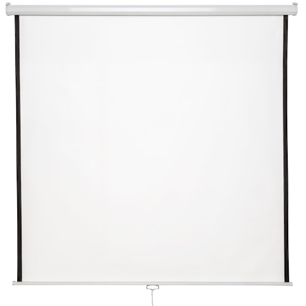 tectake HDTV Projektorlærred - 178 x 178 cm 178 x 178 cm White