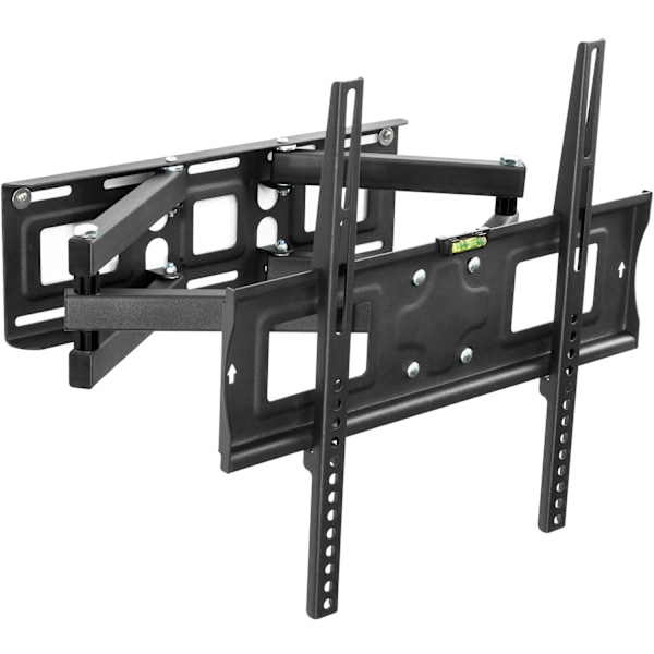 tectake Vægbeslag 26-75 tommer (66-191 cm.) (Vipbar + Svingbar + Vaterpas) Sort