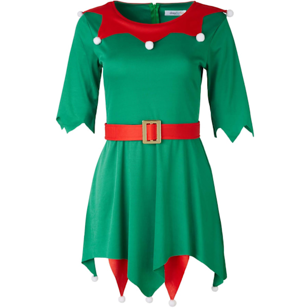 tectake Festlig Nissepige Green L