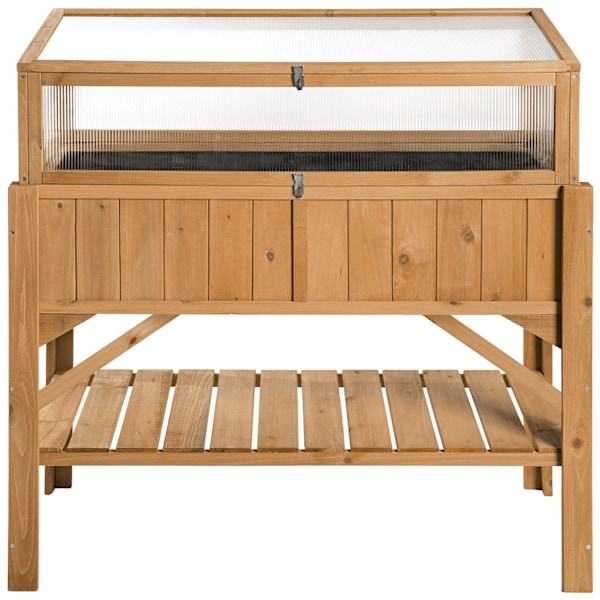 tectake Højbed med opsats 119x53x124cm Brown