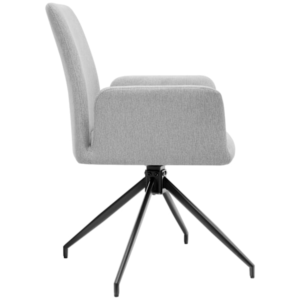 Stol Daya, polstret - lysegrå,Sæt med 4 stk. Light grey