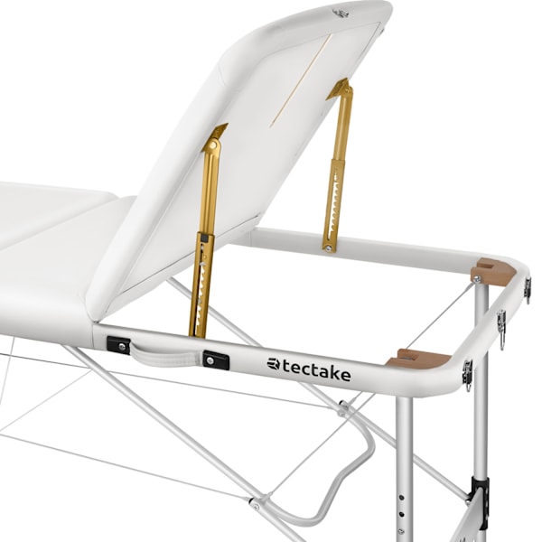 tectake 3 zoners massagebriks Koi Tao, bæretaske, aluminiumsramme -  hvid White