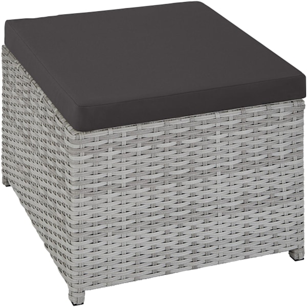 tectake Polyrattan havemøbelsæt Manhattan -  lysegrå Light grey