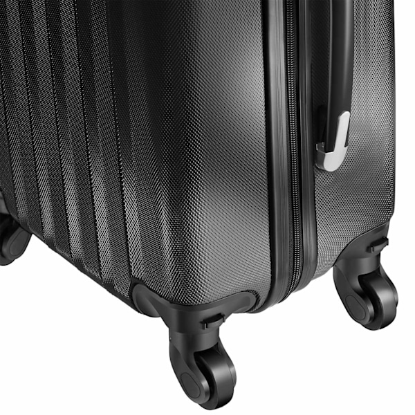 tectake Kuffertsæt hardcase -  sort Black one size