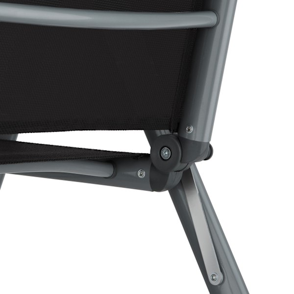tectake Klapstol i aluminium 8 stk. -  anthrazit Graphite grey