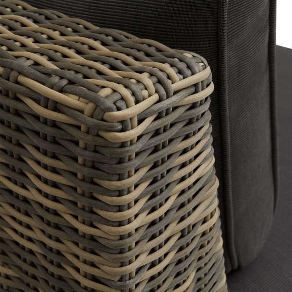 tectake Polyrattan havemøbelsæt Villanova Grey