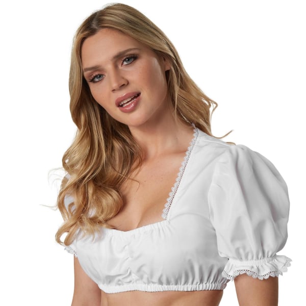 tectake Dirndlbluse Tyroler Antonia White S