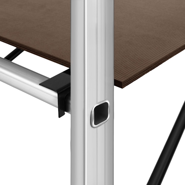 tectake 4-i-1 kombineret stillads og stige Silver