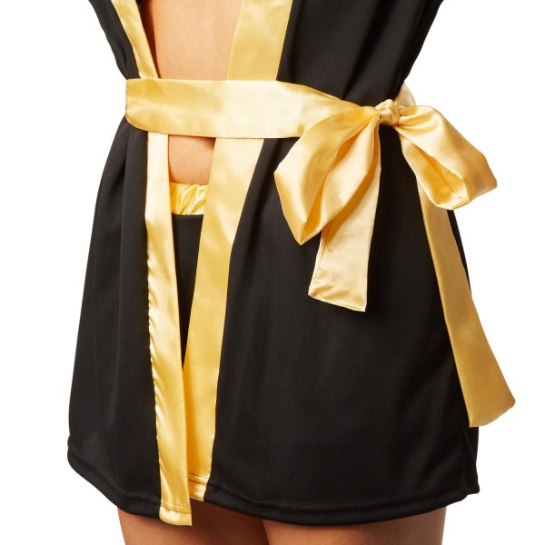 tectake Bokser kostume kvinde sort/guld Gold XL