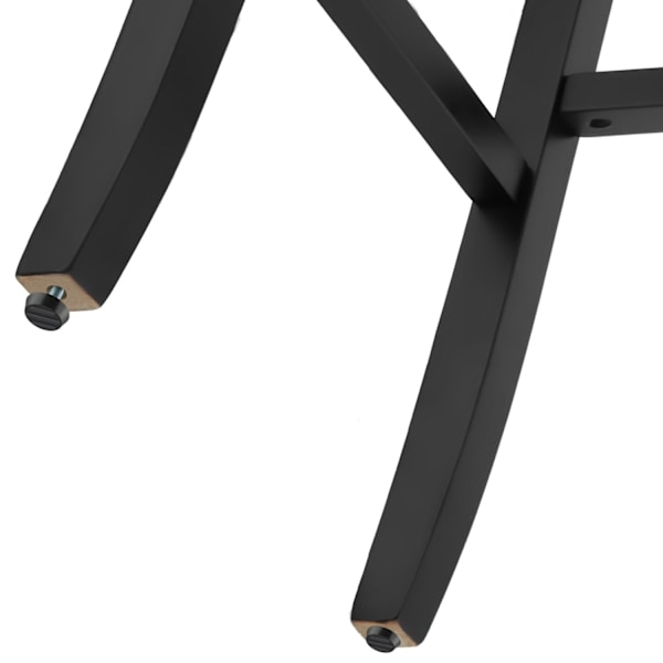 tectake Barstol med ryglæn -  sort Black