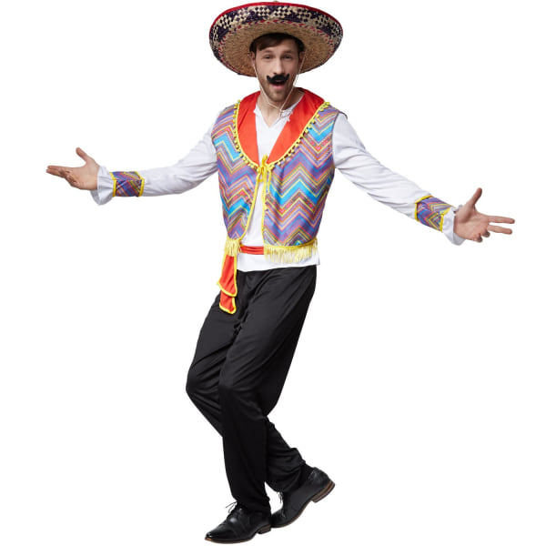 tectake Flot Mexicaner kostume MultiColor XXL