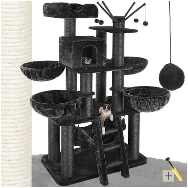 tectake Kradsetræ Gismo -  sort Black
