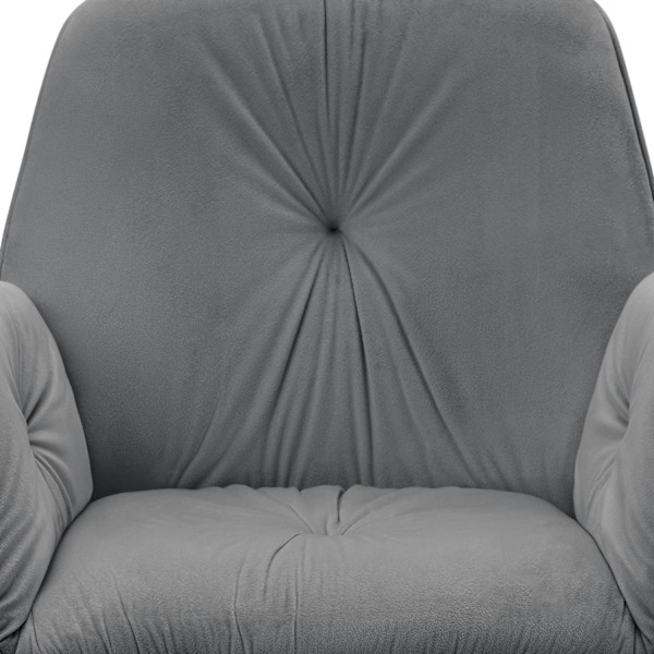 Stol Lenia, polstret - Velour antracit/sort,Sæt med 4 stk. Velour antracit/sort