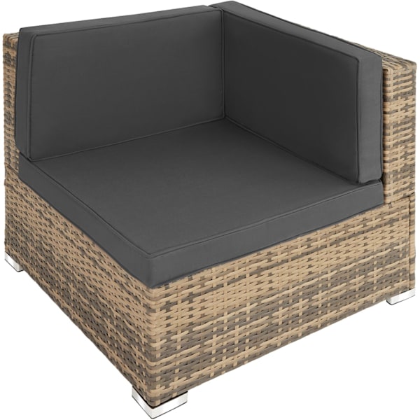 tectake Polyrattan loungesæt Venedig -  natur Nature