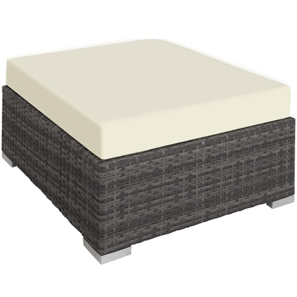 tectake Polyrattan loungesæt Las Vegas -  grå Grey