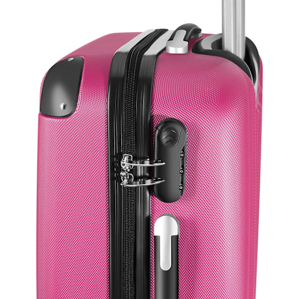 tectake Kuffertsæt hardcase -  pink Pink one size