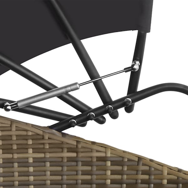 Rund daybed i polyrattan Santorini - natur Nature