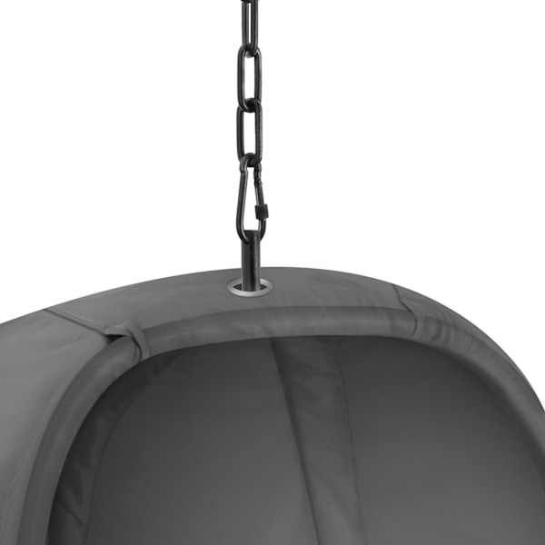 tectake Hængestol Anika med stativ og puder 160kg -  anthrazit Graphite grey