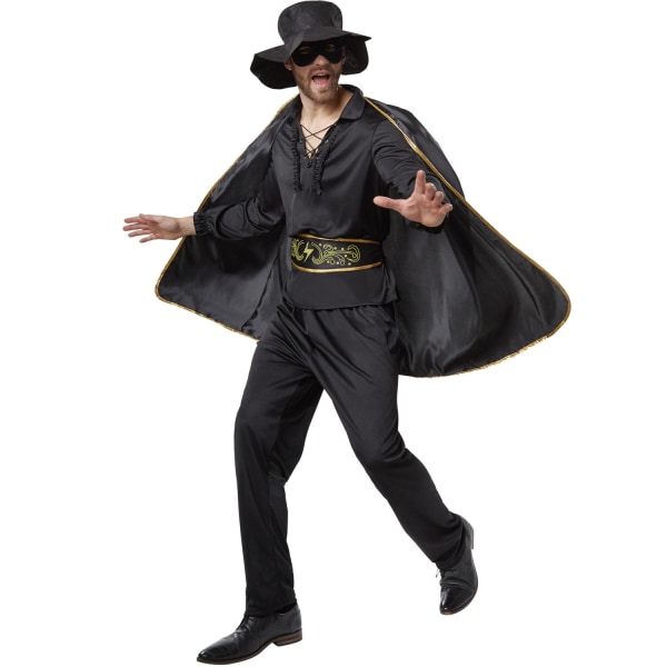 tectake Zorro kostume Black XL