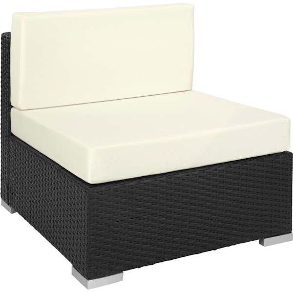 tectake Polyrattan loungesæt Las Vegas -  sort Black