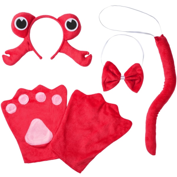 tectake Accessories-sæt Krabbe kostume Red one size