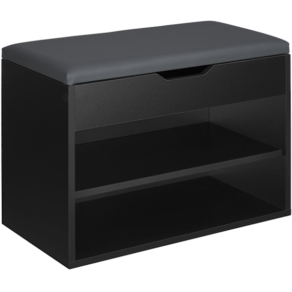 tectake Skoreol Jasmina 60x30x43,5cm -  sort Black