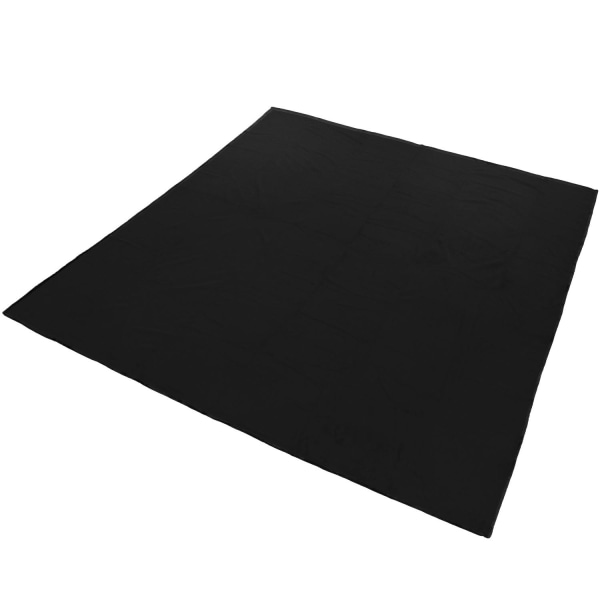 tectake 2 Plaid i polyester 220 x 240cm -  sort Black